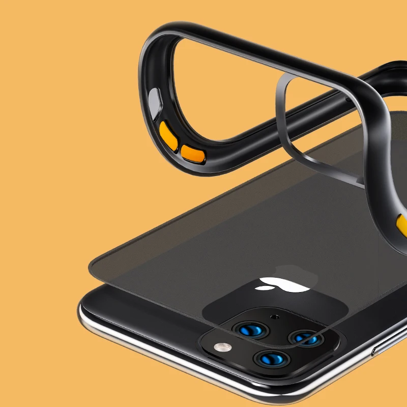 Для iPhone 11 Pro max чехол ROCK противоударный прозрачный Гибридный Силиконовый защитный чехол для iPhone 11 чехол