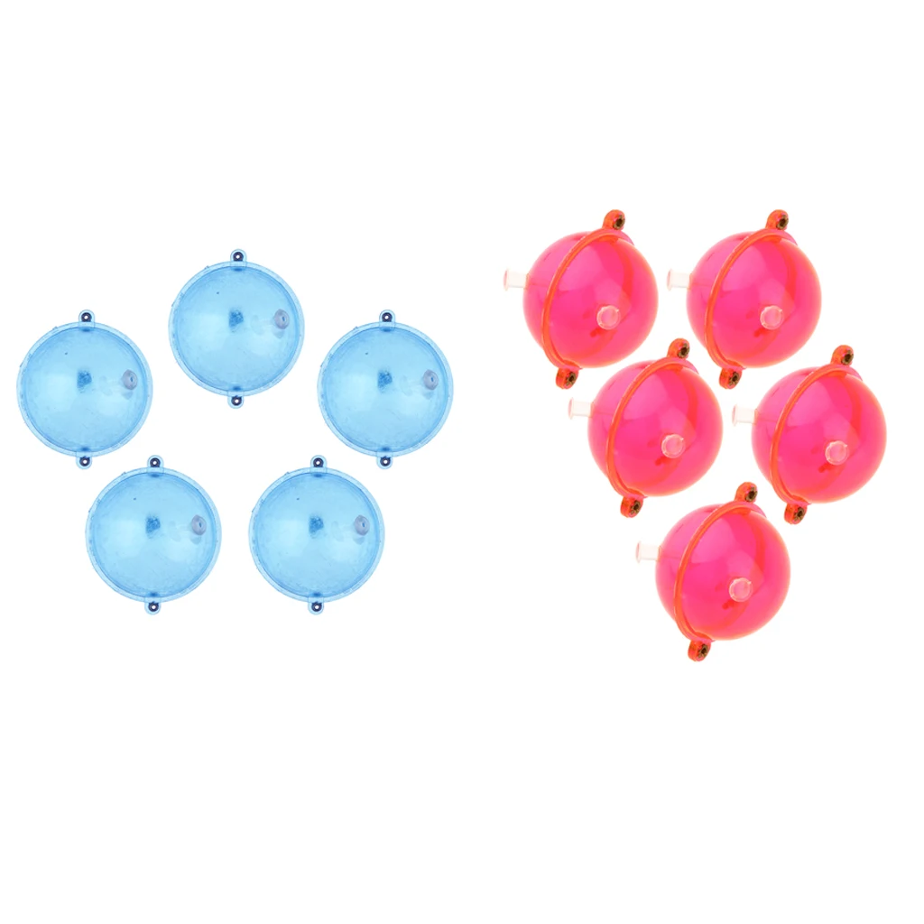 10pcs High Sensitivity Round Fishing Bobbers Water Bubble Floats Air-lock Indicator Fishing Tool 32mm&40mm