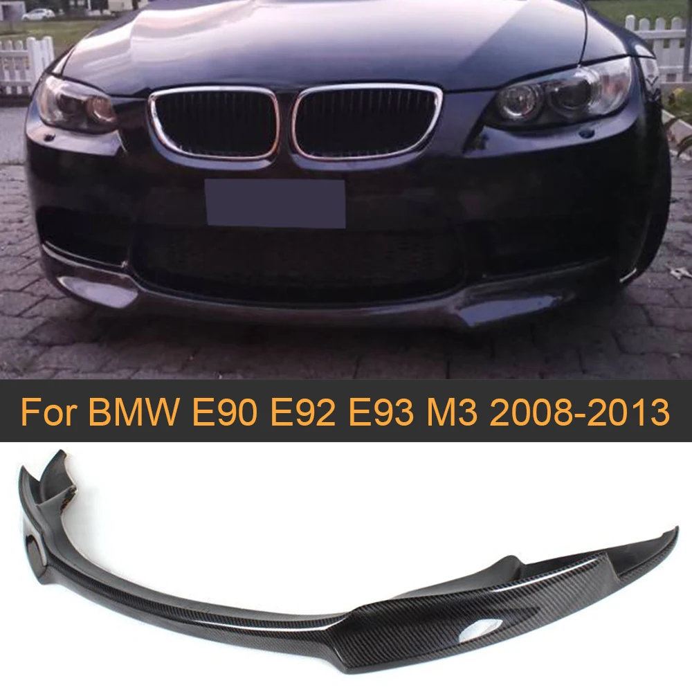 Передние разветвители для губ из углеродного волокна 3 серии BMW E90 E92 E93 M3 2008 2013