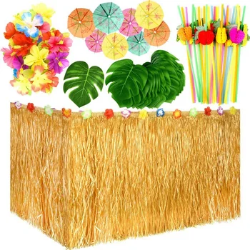 

149 Pcs Hawaiian Tropical Party Decoration Set for Jungle Beach Party Decorations