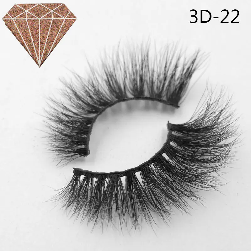 3D-22 Iflovedekd 3D норковые ресницы настоящие норковые накладные ресницы натуральные для макияжа удлинители ресниц - Цвет: 3D-22