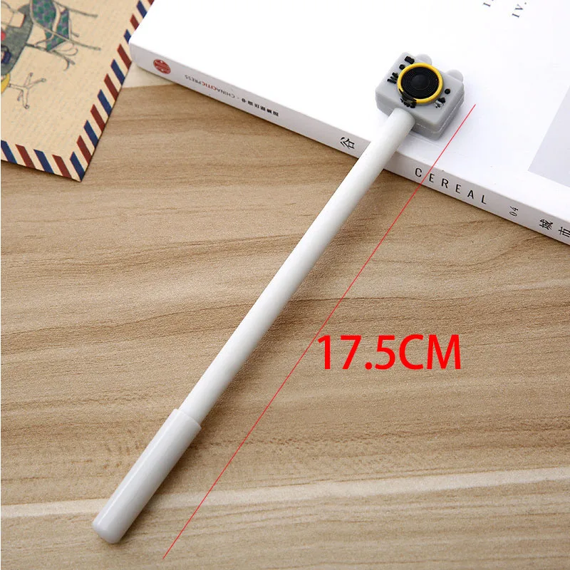 1 Korean Creative Camera Gel Pens Stationery Cartoon Cute Black Neutral Pen Office& School Supplies - Color: 1