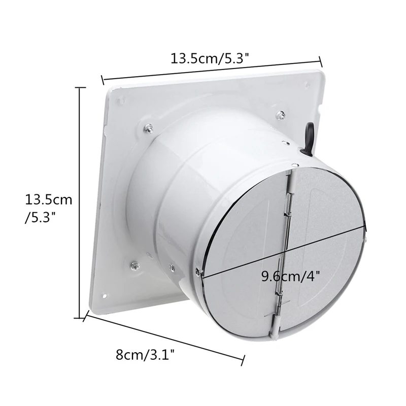 HLZS-4 дюймов 20 Вт 220 В высокоскоростной вытяжной вентилятор для туалета, кухни, ванной комнаты, Подвесной Настенный оконный стеклянный маленький вытяжной вентилятор