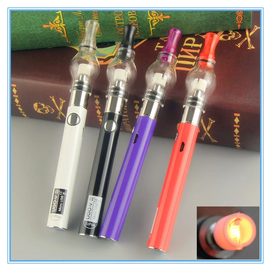 Dab Pen Kits Herbal Ugo V2 Glass Globe Wax Dab Vape Pen Kit Electronic