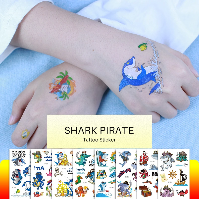 te veel Afdeling vernieuwen 18 Stks/partij Tijdelijke Tatoo Voor Kids Kinderen Water Tattoo Dieren  Cartoon Kleine Hand Tatoo Vinger Gezicht Stickers Oceaan Shark  Whale|Temporary Tattoos| - AliExpress