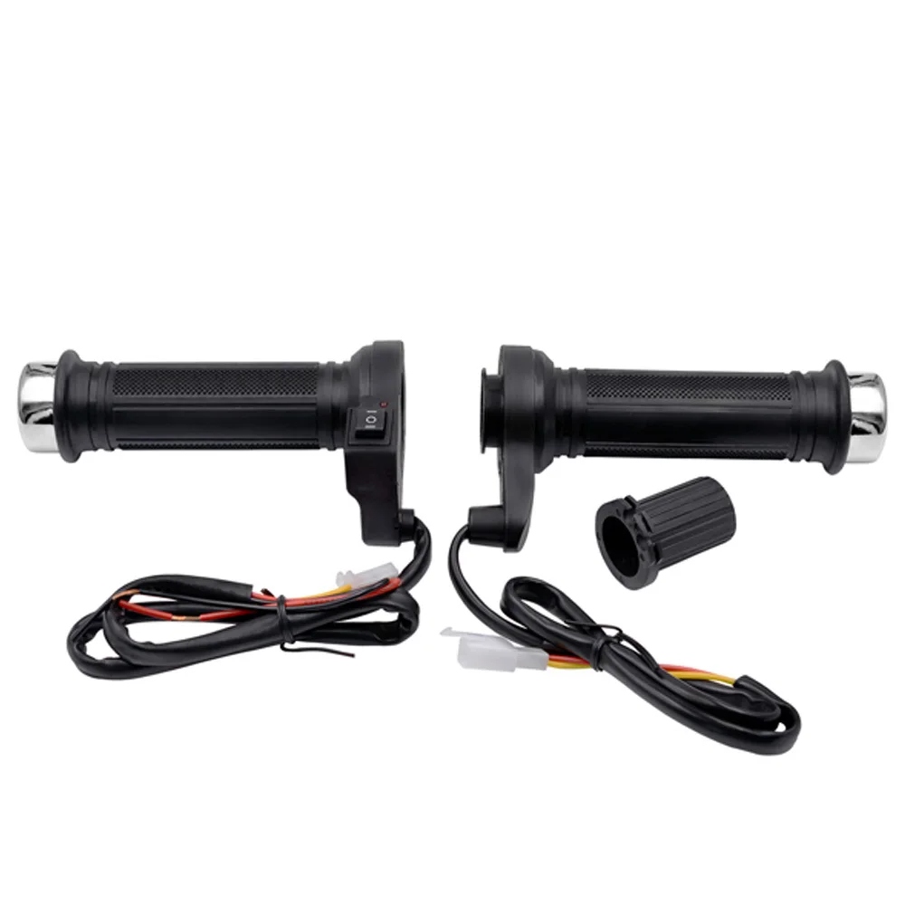 12V Motorcycle Electric Heated Handle Grips Adjustable Temperature Motorcycle Handlebars for Motorbike ATV Warmers