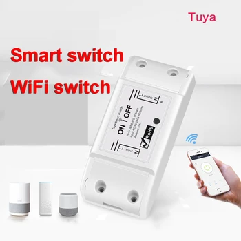 

WiFi Smart Light Switch Universal Breaker Timer Tuya APP Wireless Remote Control Works with Alexa Google Home