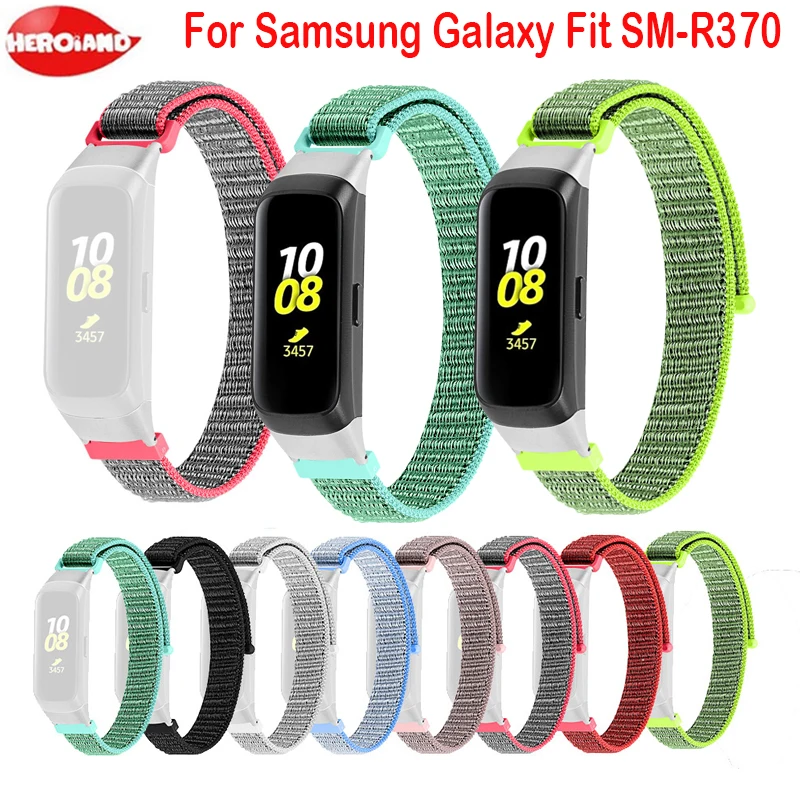 Тканый нейлоновый спортивный ремешок для Samsung Galaxy Fit-e SM-R370 умный браслет мужчин и