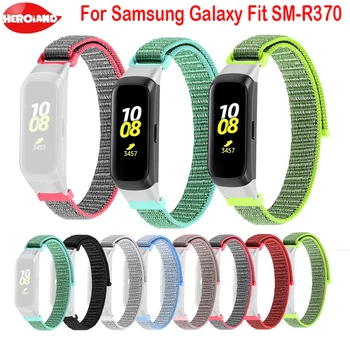 

Woven Nylon Sport Watchband for Samsung Galaxy Fit-e SM-R370 Smart Bracelet Men Women Replacement Strap Band for R370 Watches