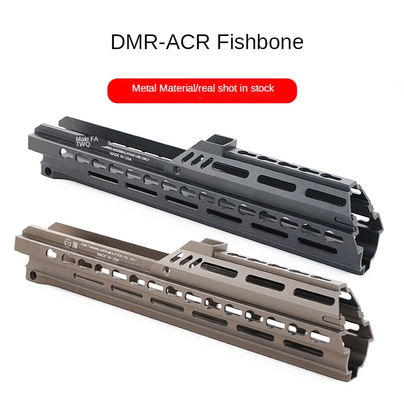 

DMR-ACR Metal Fishbone Hangguard Decoration Jinming 10 S DMR Black/Brown keymod Hydroelastic Toy Accessories