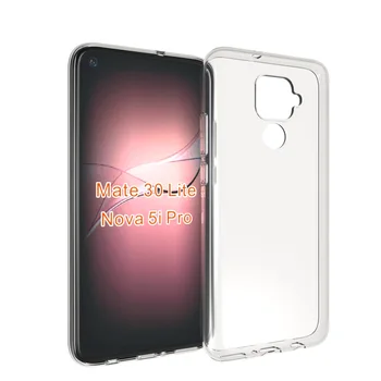 

100pcs/lot transparent smooth Soft TPU Cover Case For Huawei Mate 30 Lite Nova 5i Pro