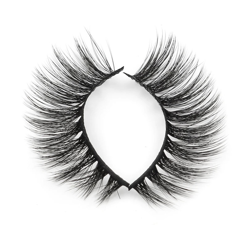 Natural Mink False Eyelashes Dramatic Fluffy 3D Lashes