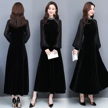 Для фотосессии тяжелое ремесло осеннее Новое Стильное женское Платье приталенное для похудения дебютантное элегантное платье базовая юбка