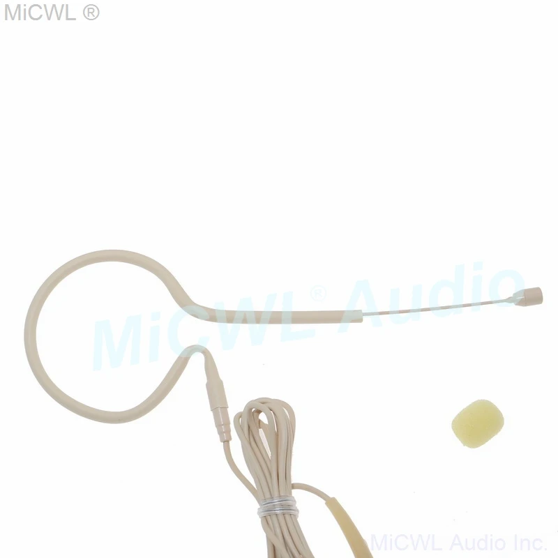 Skin color Single ear hook Headset Microphone for MiPro ACT series 4Pin Lock Wireless microfone MiCWL SE02