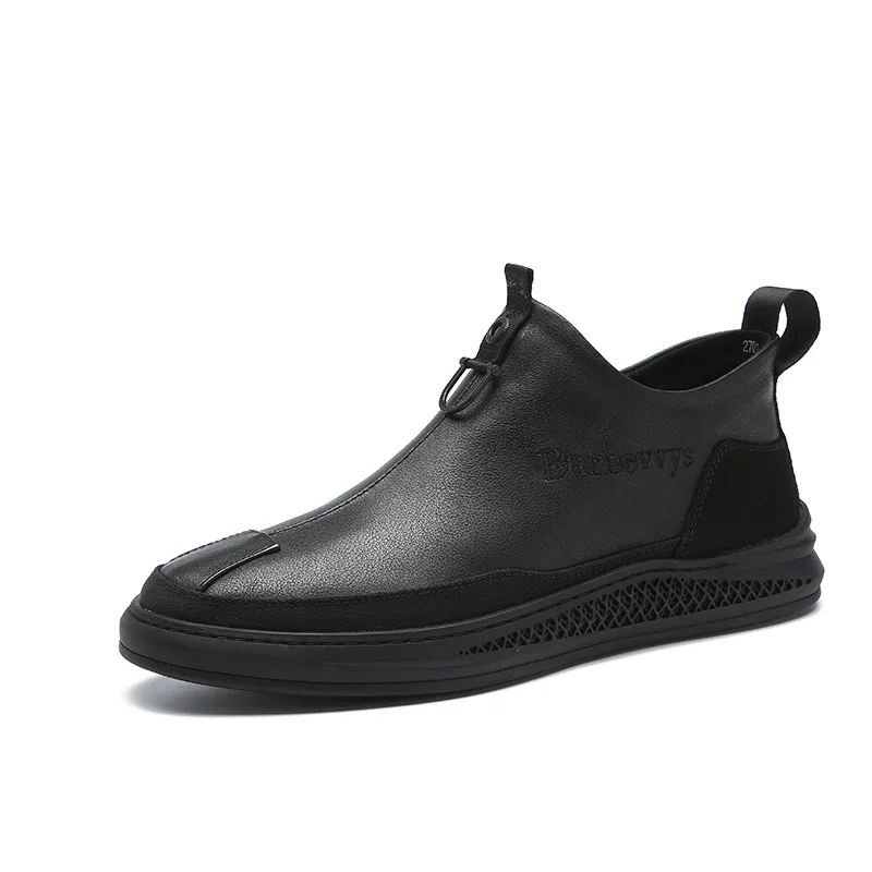 

2019 Men Small Short Boots Black And White with Pattern Launched Men Shoes Shop Entities Supply of Goods Source