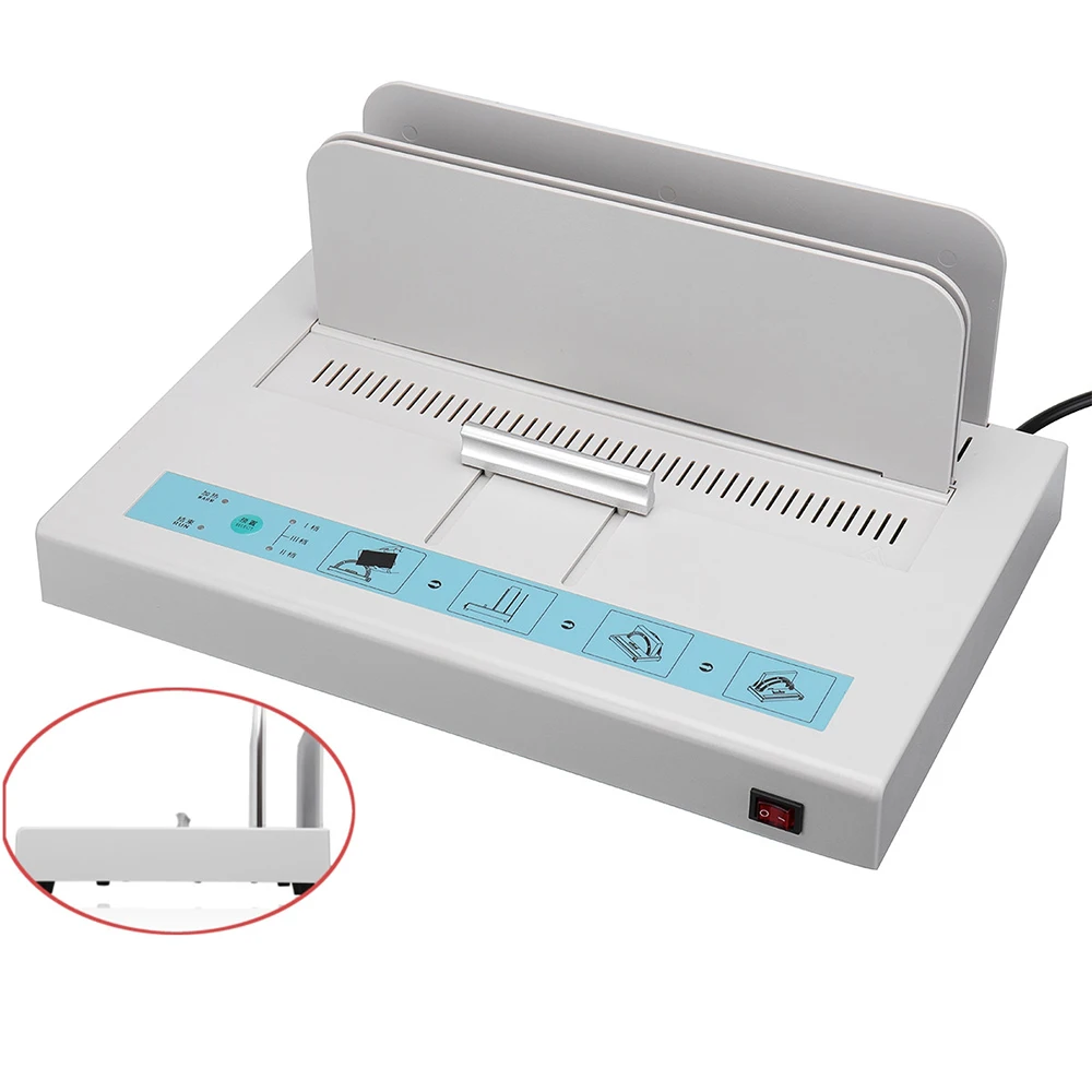 New A4 Size Hot Binding Machine Electric Melt Glued Hard Cover School Factory | Инструменты