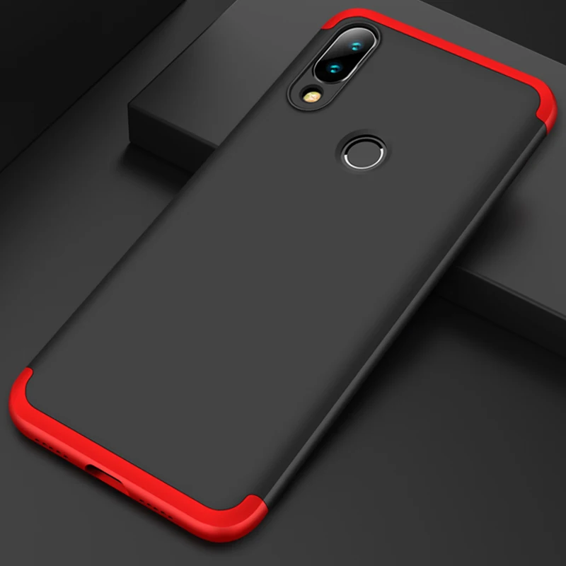 3-в-1 защитный чехол для xiaomi-mi-play чехол на ксиоми ми плей жесткий Пластик анти-противоударный бампер чехол xiomi mi play 360 Полное покрытие xiaomi mi play чехол+ стекло ми плей чехол сяоми ми плей чехол
