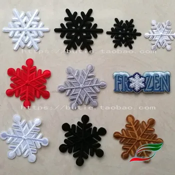 

Adhesive cloth stickers B367 down jacket patch stickers snowflake can be sewn hot clothes patch stickers Christmas