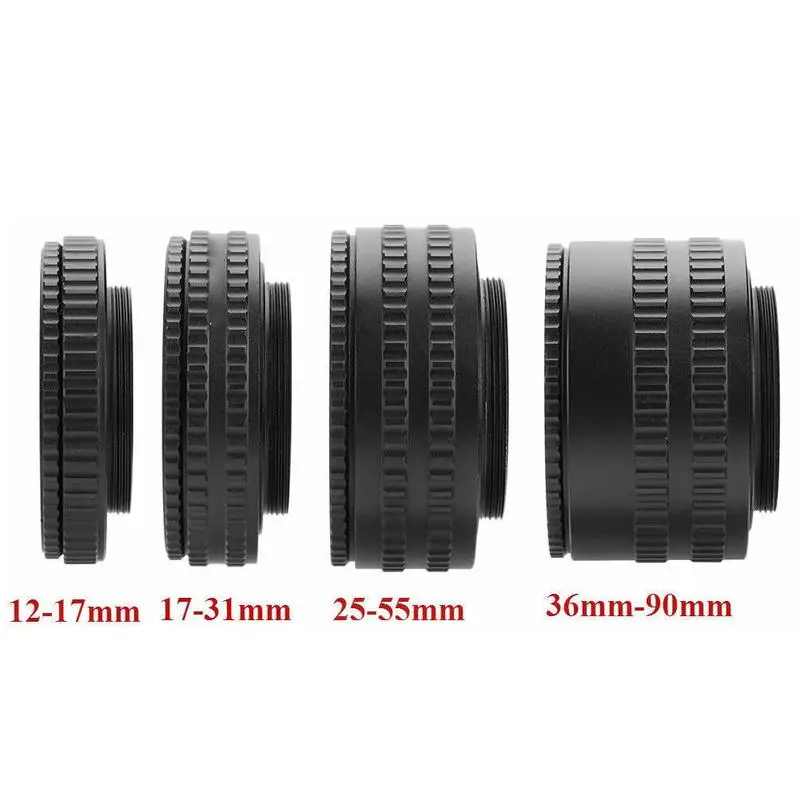 

M52 Lens To M42 Camera Adjustable Focusing Helicoid Ring Adapter 36 -90mm Macro Extension Tube M52-M42 Mount