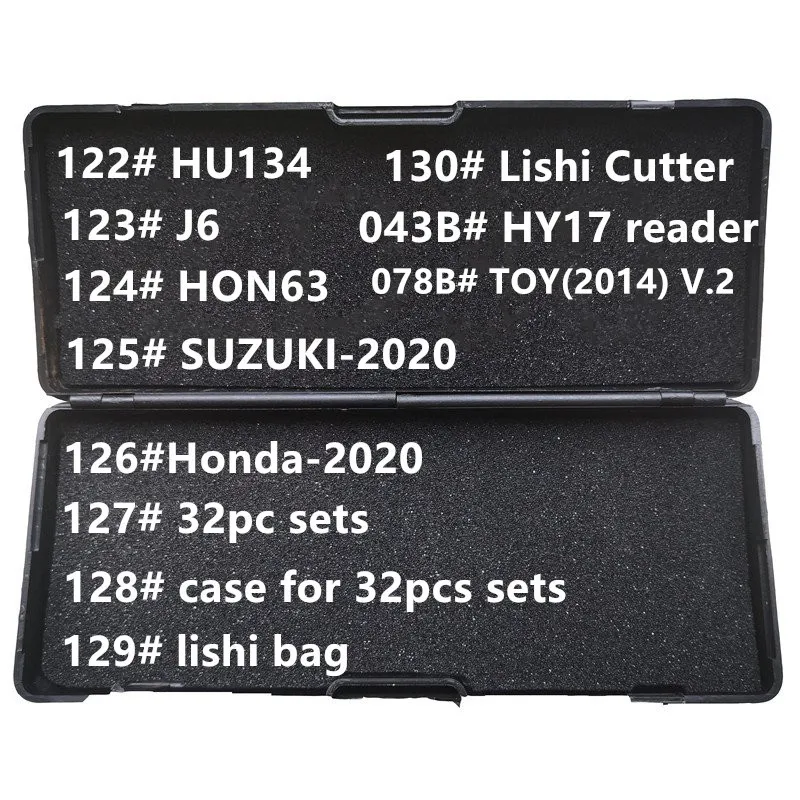 122 130 # HU134 J6 HON63 для Suzuki2020 Suzuki 2020 Honda2020 Lishi cutter bag LiShi 2 в 1 слесарные инструменты всех