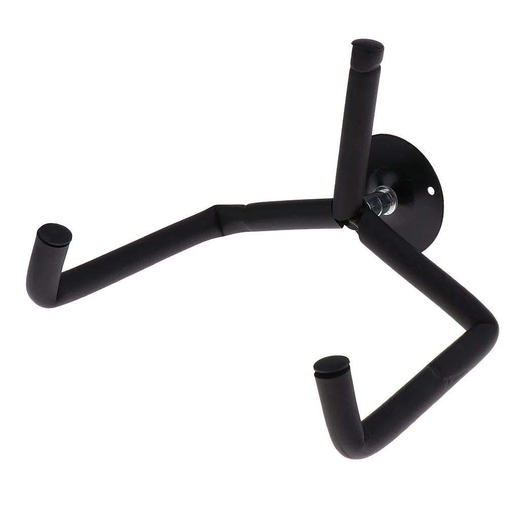 Durable Metal Horizontal Wall Hanger Hook Slatwall Stand with Sponge Split Style for Guitar Bass Banjo Accessory