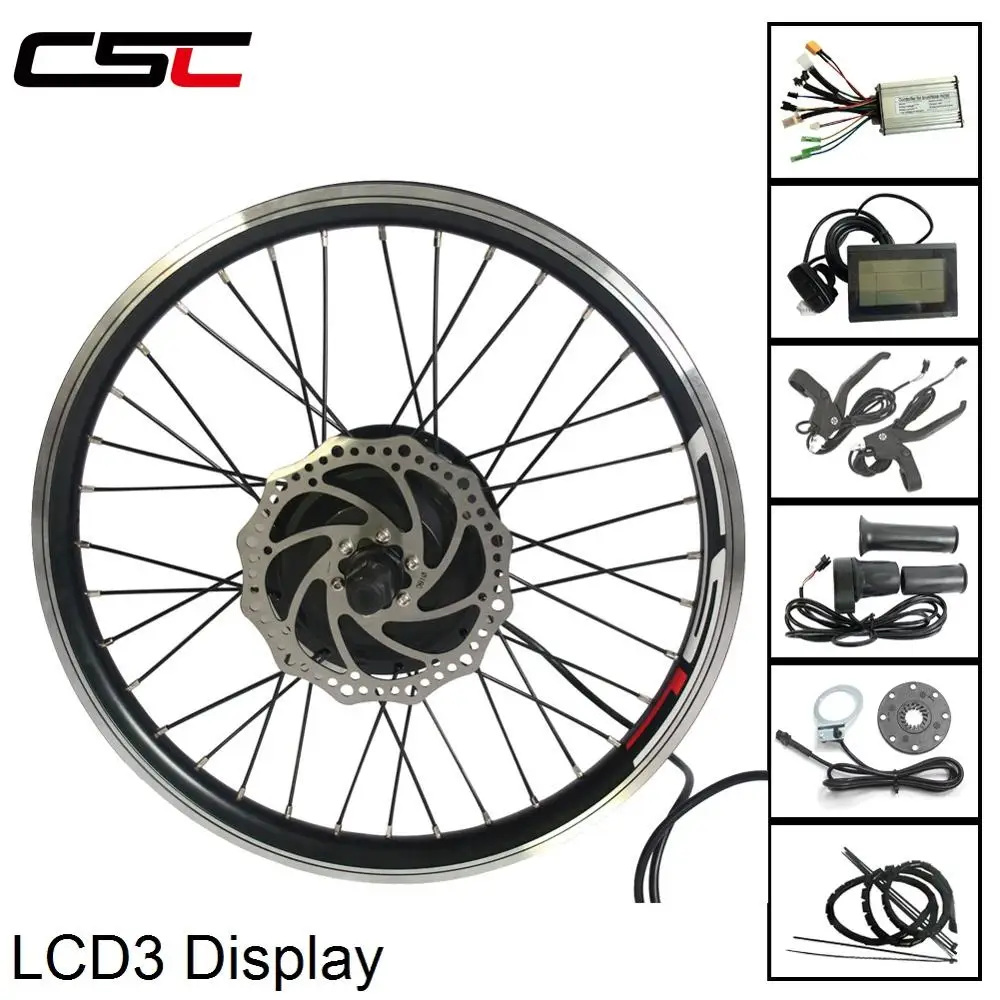 

Ship From Russia Electric bicycle Conversion Kit 36V 350W for 20 24 26 27.5 28 29 29in 700C EBike Rear Motor Wheel LCD3 Display