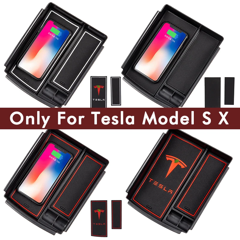 Беспроводное зарядное устройство для телефона Tesla Model S X Автомобильный USB-порт