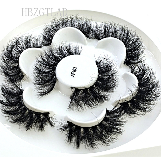 4Pair 3D Mink Eyelashes Fluffy Dramatic Eyelashes Makeup Wispy Mink Lashes Natural Long False Eyelashes Thick Fake Lashes