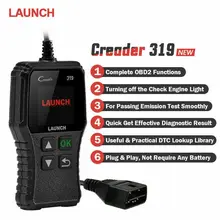 Launch X431 Creader 319 CR319 OBD2 сканер автоматический считыватель кодов полный OBDII EOBD автомобильный диагностический инструмент как Creader 6001 CR3001