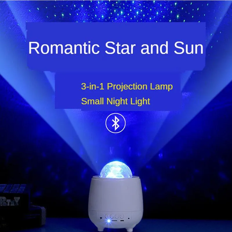 

Laser Projector Night Lights Party Lights Galaxy Light Projector Starry Sky Lights Wave Projection Lamp Usb Bluetooth Music Led