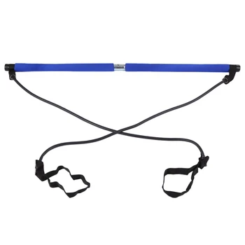 

Multi-Function Yoga Pilates Fitness Bar Elastic Bar Pull Rope Resistance Bar Strength Training Equipment