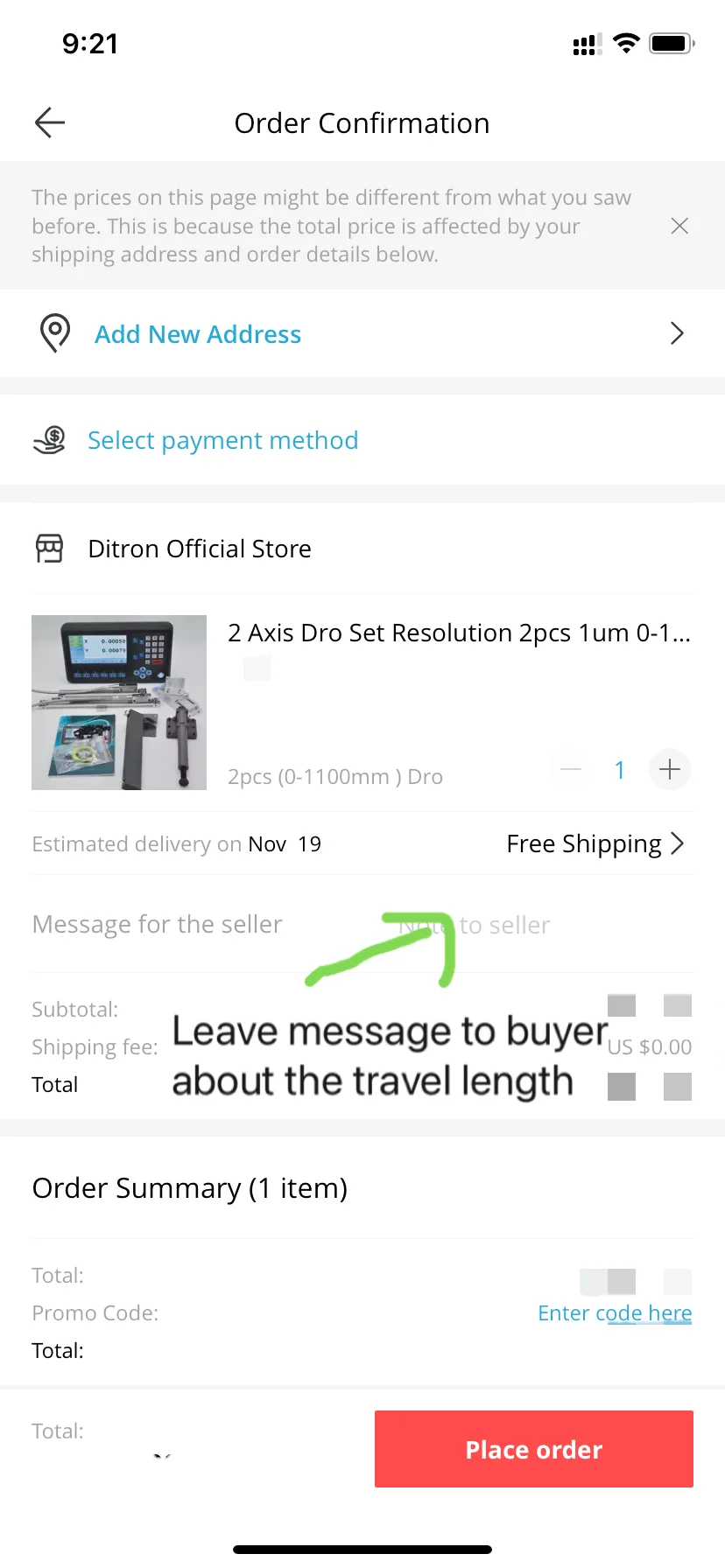 D80 Magnetic scale travel length