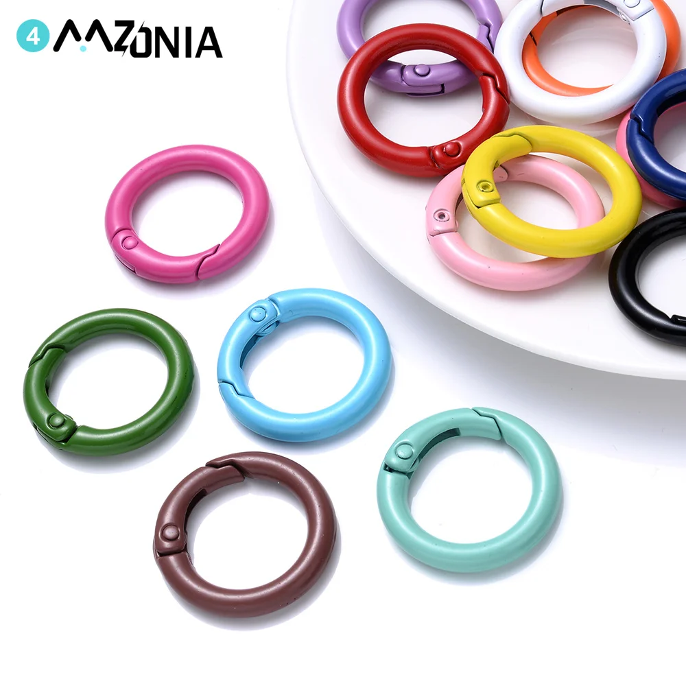 5Pcs 25/35/42mm Spring Gate Lobster Clasp DIY Carabiner Keychain Bag Clips Hook Making Ring Dog Chains Findings Supplies | Украшения и