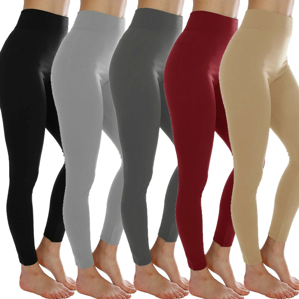 yoga leggings Autumn Winter Fashion High Waist Fitness Leggings Women Workout Push Up Running Workout Gym Trousers Solid Elastic Pants grey leggings