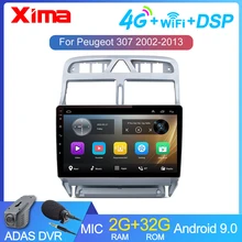 Android 9,0 ram 2GB Автомобильный DVD gps навигационный мультимедийный плеер для peugeot 307 307CC 307SW радио 2002-2013 авто радио gps навигатор