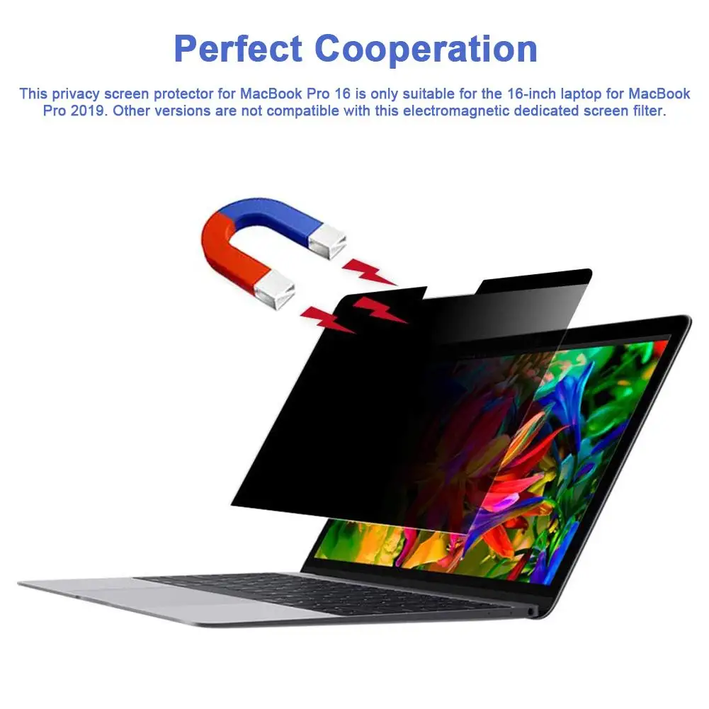 

2020 New Privacy Screen Protector Anti-spy Laptop Protective Film Durable Soft TPU Privacy Screen Filter for 16-inch MacBook Pro