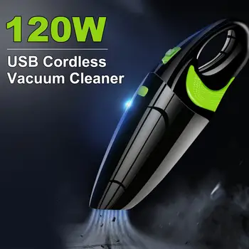 

6500Pa Handheld Wireless Car Vacuum Cleaner 120W USB Cordless Wet Dry Dual Use Home Auto Vacuum Cleaner Dust Collector