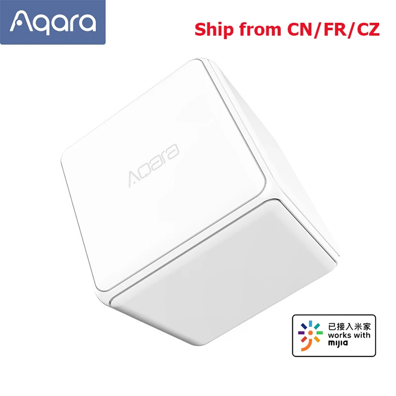 Блок управления умным домом AQara Magic Cube 6 режимов работы версия Zigbee работает с