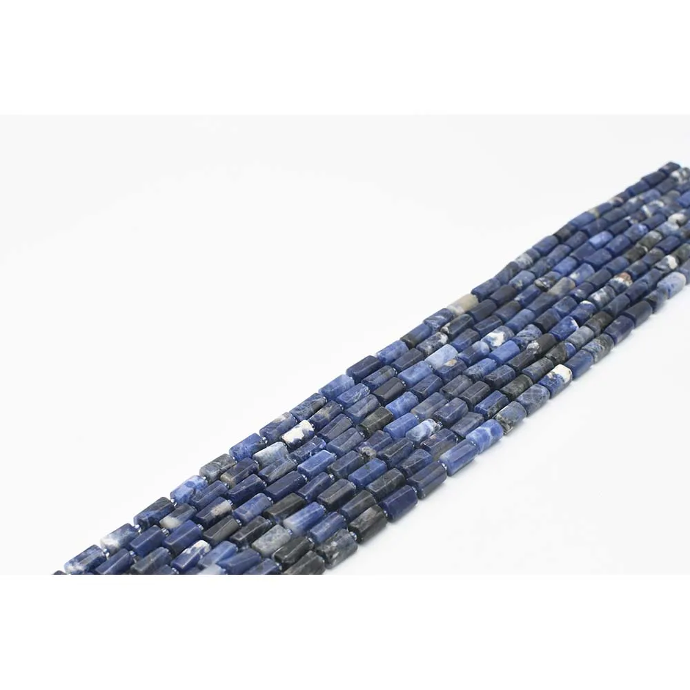 10X12mm AA Natural Smooth sodalite irregular cylindrical Stone Beads For DIY necklace bracelet jewelry make 15 