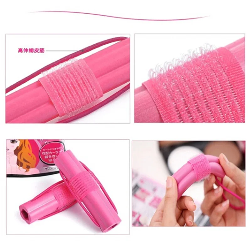 6pcs Magic Foam Sponge Hair Curling Iron DIY Wavy Hair Tools
