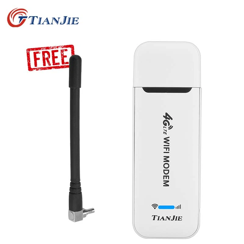 TIANJIE Router WiFi 4G Thẻ Micro SIM Di Động Không Dây LTE Modem USB 4G Phát Wifi Bỏ Túi Hotspot ăng Ten WIFI Dongle