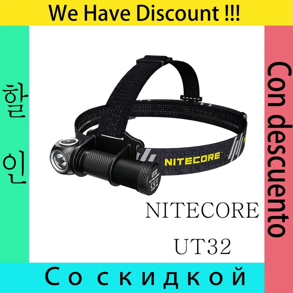 

original NITECORE UT32 headlamp ultra compact coaxial dual output headlight 5700K 3000K cold light and warm light