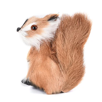 

1PCS Simulation Animal Plush Squirrel Mini Stuffed Squirrel Plush Doll Cute Toy Figurines Miniatures Home Decoration