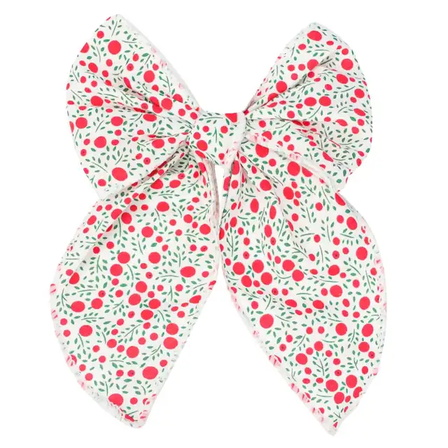 Elegant Chiffon Big Bow Spring Hair Clip Fashion Print Floral Hair Barrette For Women Girls Sweet Hairclip Hair Grip Accessories type 5