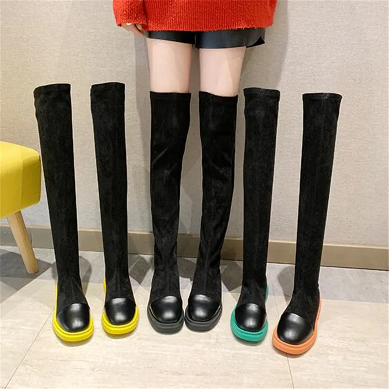 ladies over the knee flat boots
