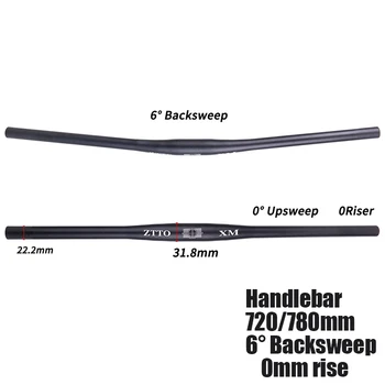 

Bicycle Handlebar 31.8X720mm / 780MM MTB Mountain Bike Bicycle Aluminum Alloy Straight / Swallow Handlebar