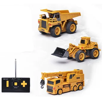 

Innovative charging mini remote control engineering vehicle 8028 tipper excavator bulldozer forklift crane simulation model toy