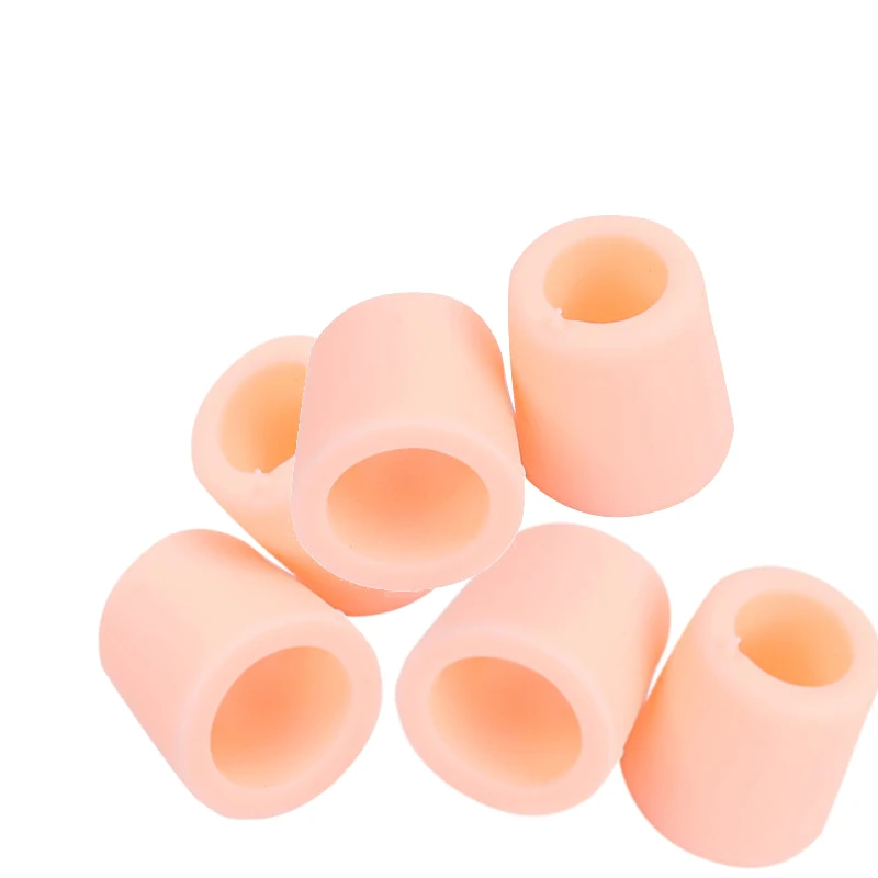 2pcs/4pcs Tail Finger Silicone Gel Toe Tube Protection Sleeve Corns Blisters Bunion Corrector Straightener Protector Foot Care