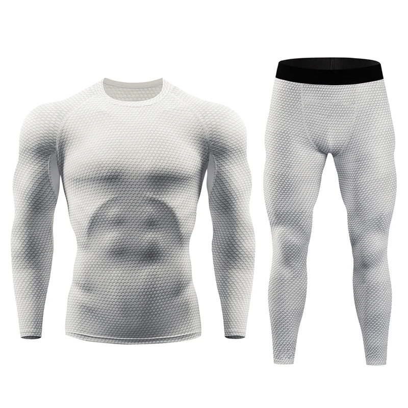 Брендовая спортивная одежда с длинным рукавом+ длинные штаны, футболка, компрессионная облегающая футболка, футболка для фитнеса с принтом MMA Rashguard