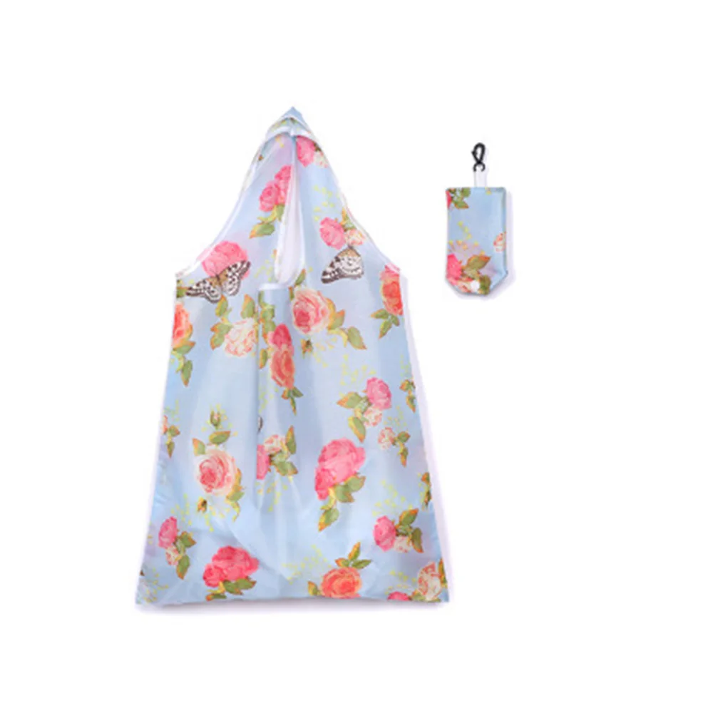

New Waterproof Reusable Shopping Bags Women Foldable Tote Bag Portable Cloth Eco Grocery Bag Folding Large Capacity Handbags
